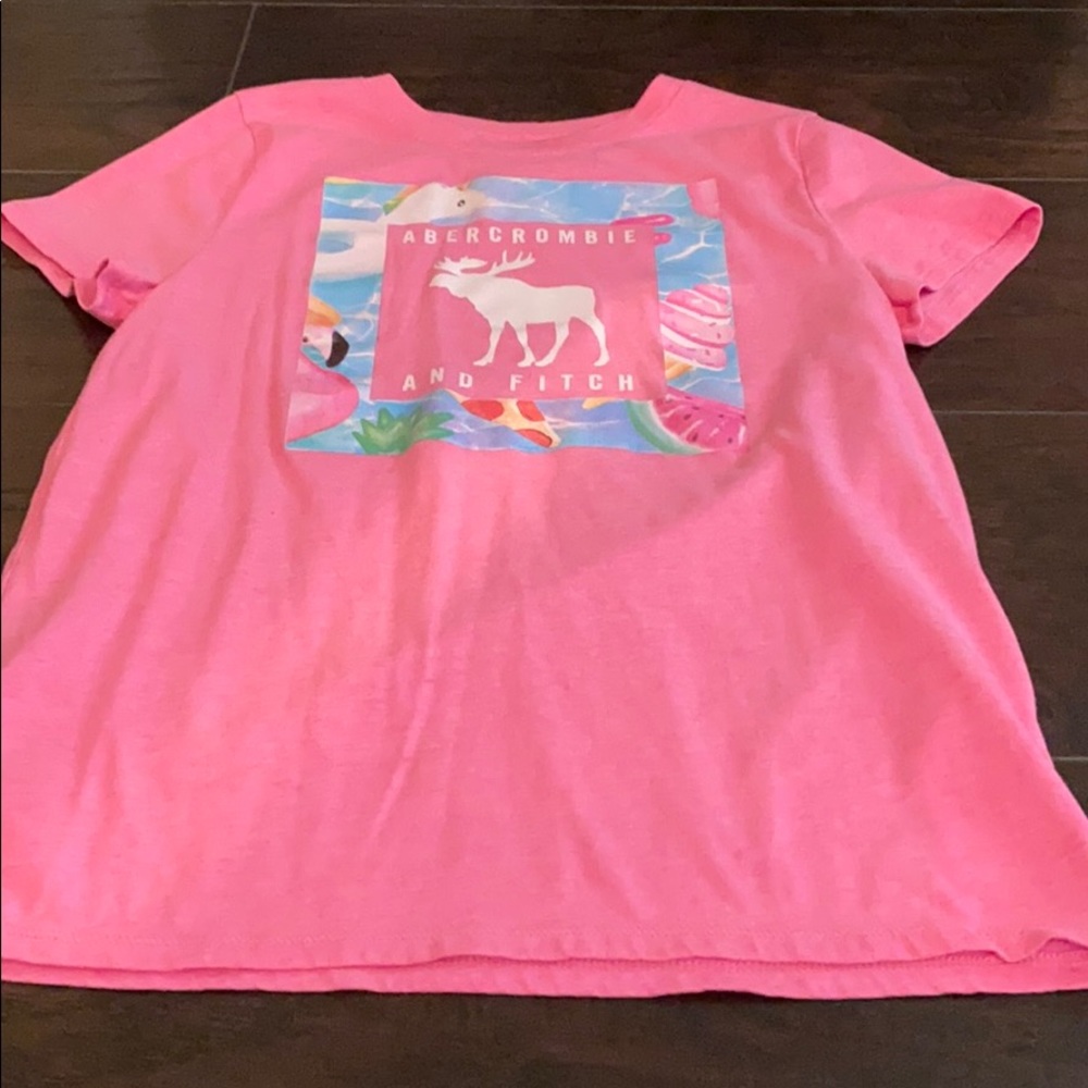 A pink shirt